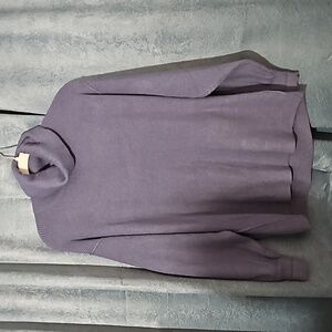 Free People Purple Soft Ribbed Cowl Neck Sweater - Size XS - NWOT